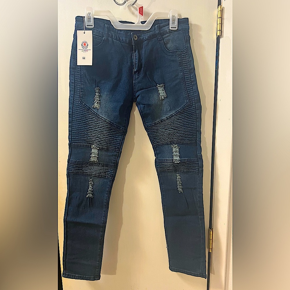 Fred Marshall-Boys skinny denim distressed jeans.  Size 14